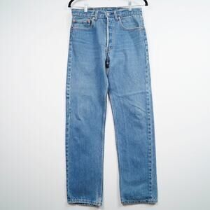 Vintage Levi’s 501 USA Made 653 Red Tab Light Wash Jeans 29x30 80s
